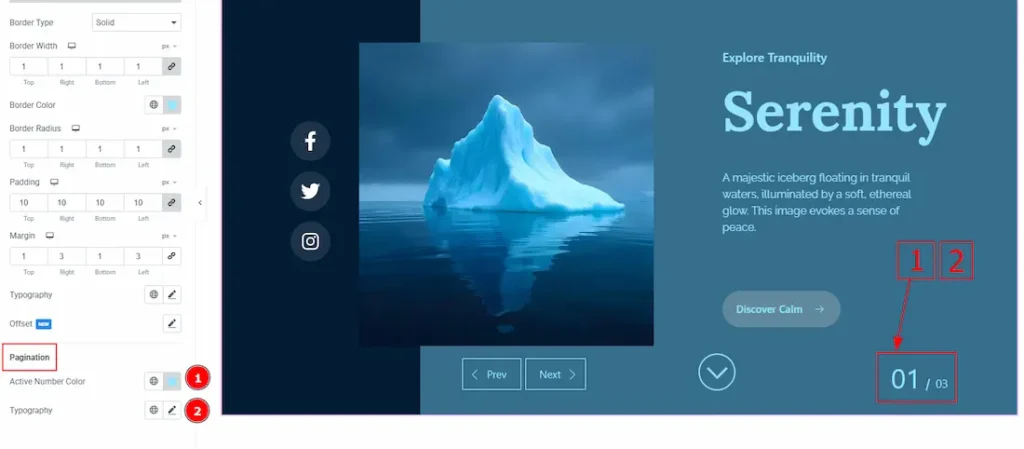 Pagination Sub Section