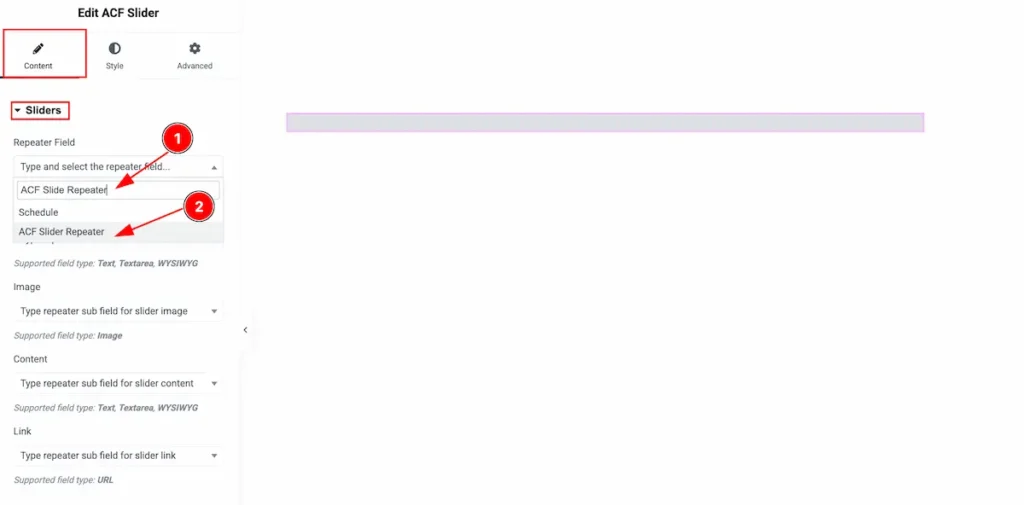 Repeate Field select - BdThemes