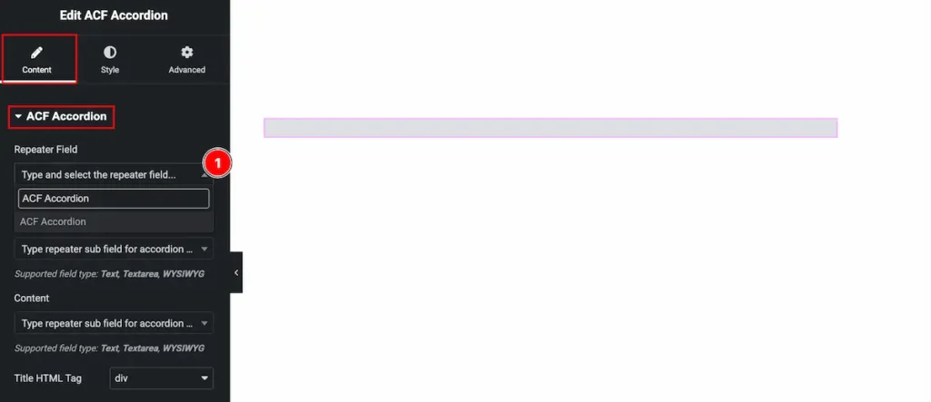 Repeater Fields select - BdThemes