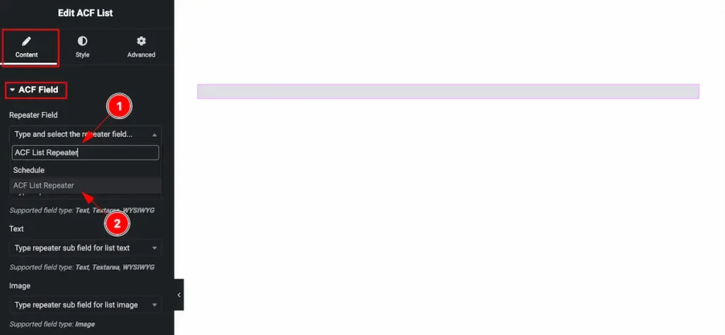 Repeater fields select 1 - BdThemes
