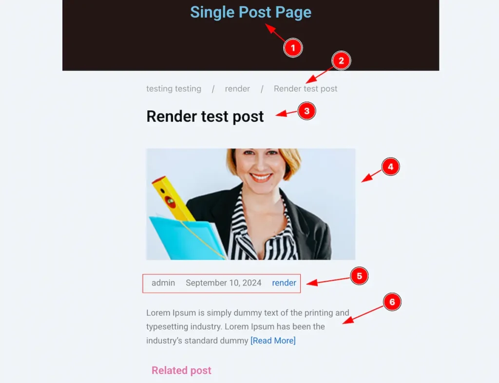 Single Page View - BdThemes