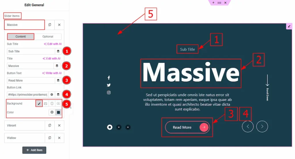 Slider Items Content - BdThemes