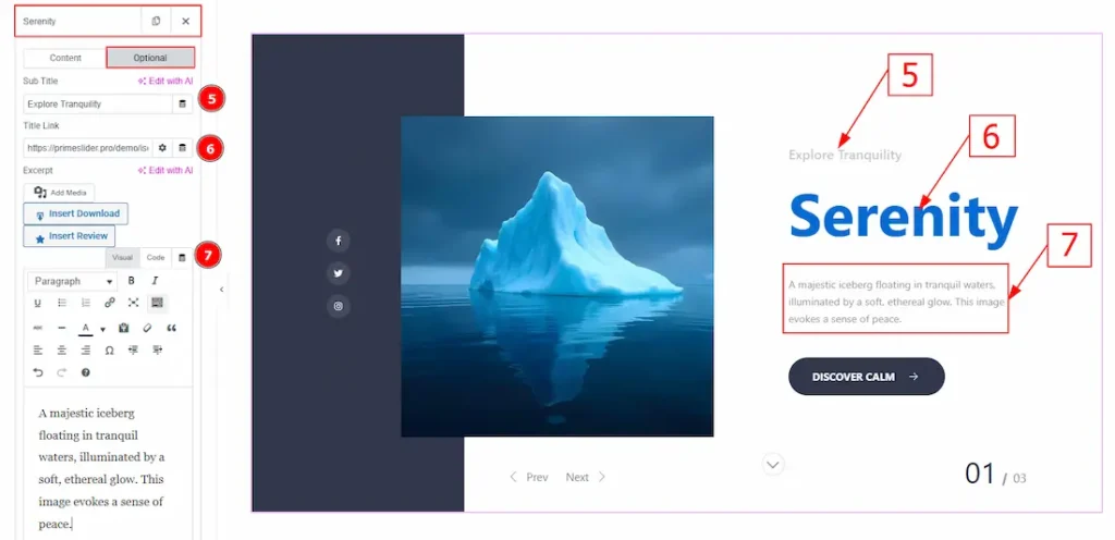 Slider Items Optional 4 - BdThemes