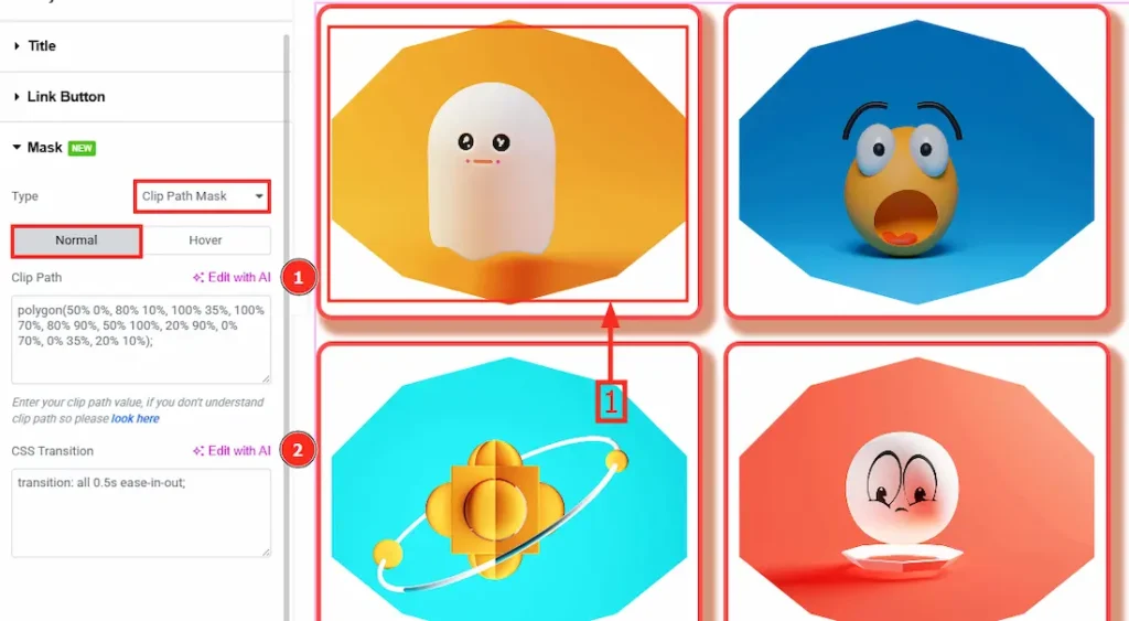 Style Mask Clip With Mask Normal - BdThemes