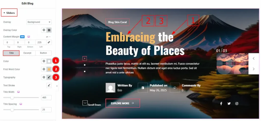 Title Tab