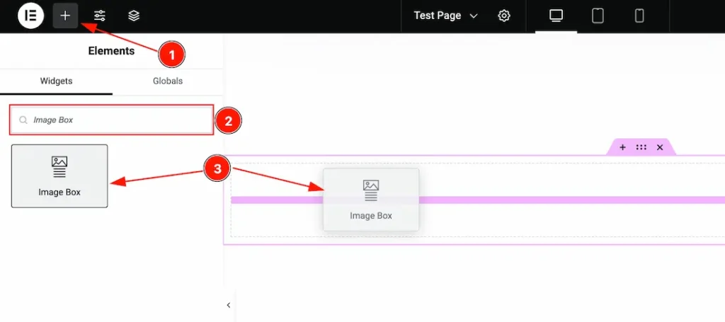 Insert The Image Box Widget