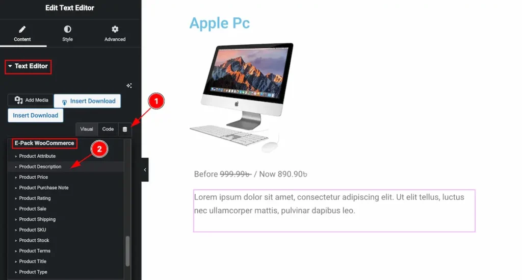 product description - BdThemes