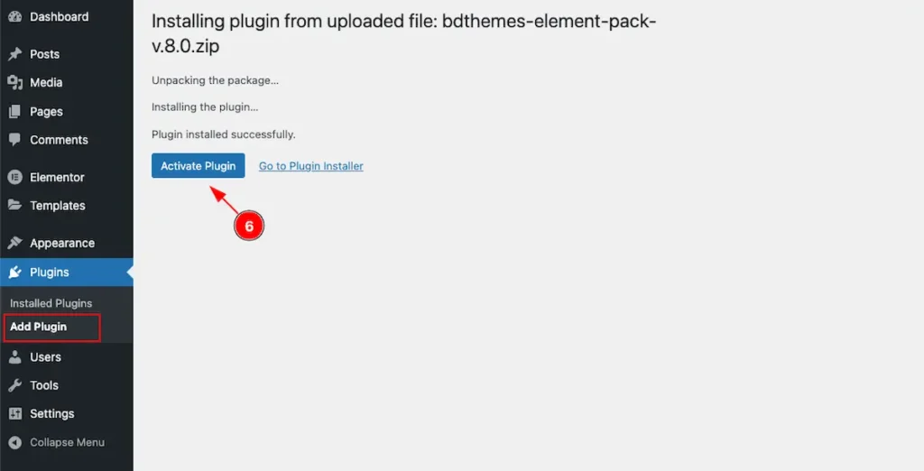 Activate Element Pack Pro - BdThemes