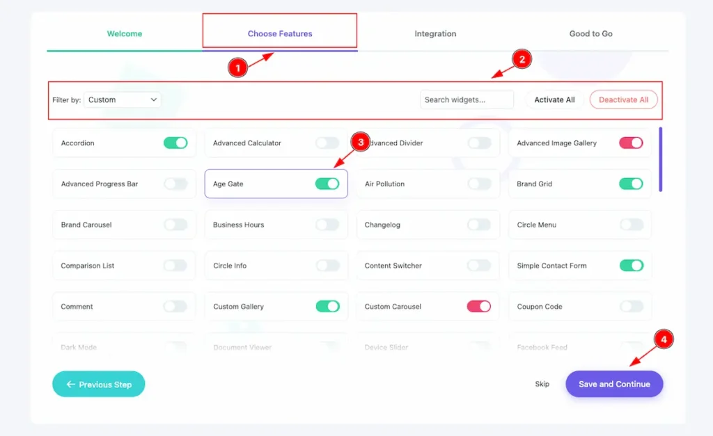 Choosing Features - BdThemes