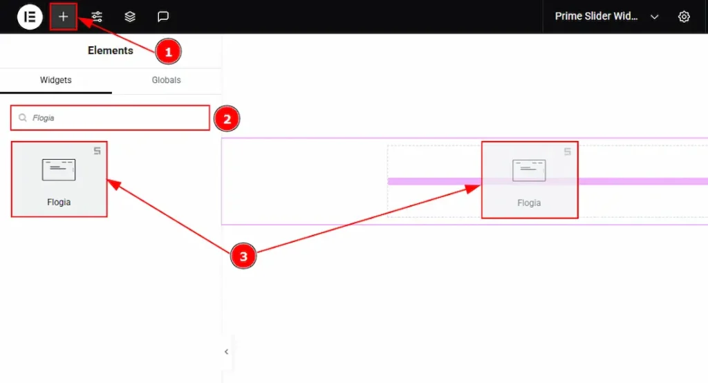 Inserting The Flogia Slider
