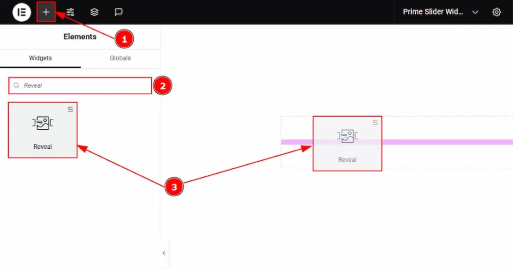 Inserting The Reveal Slider