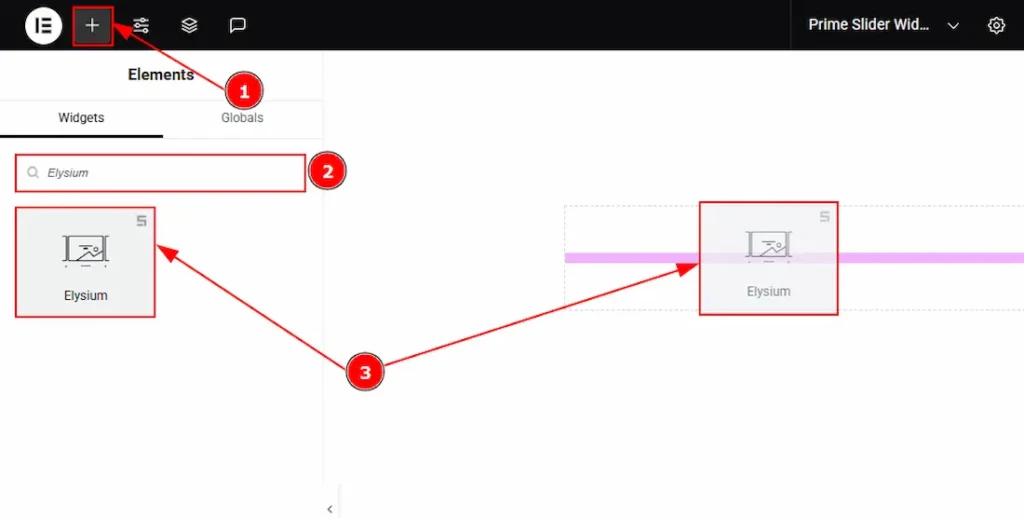 Inserting the Elysium Slider