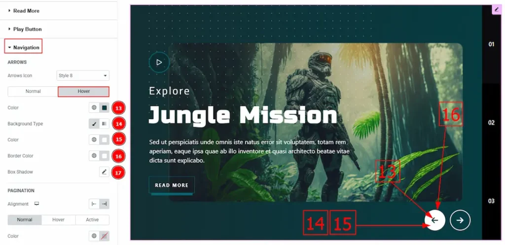 Navigation Arrows Hover 1 - BdThemes