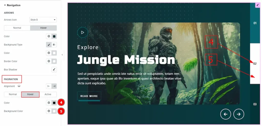 Pagination Hover - BdThemes