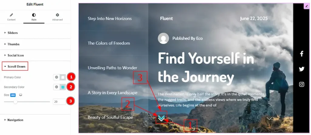 Scroll Down Section