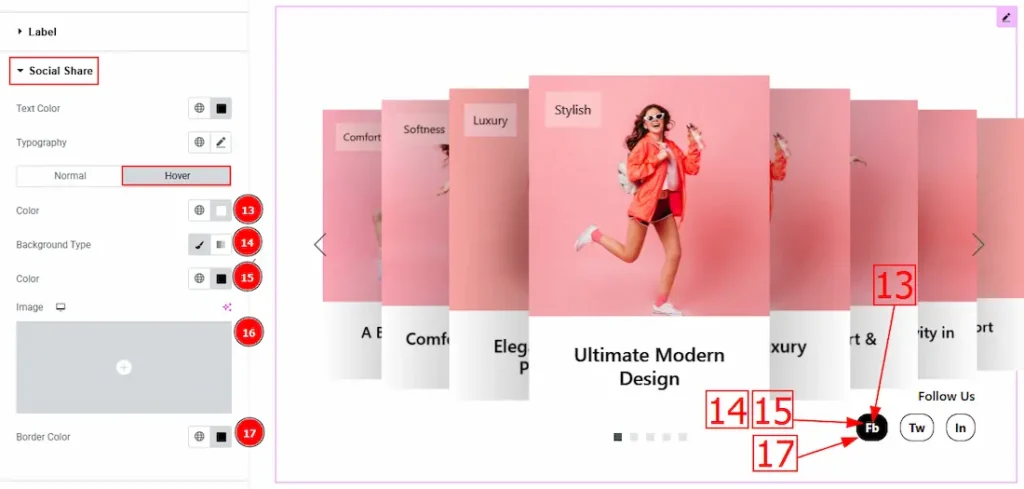 Social Share Hover - BdThemes