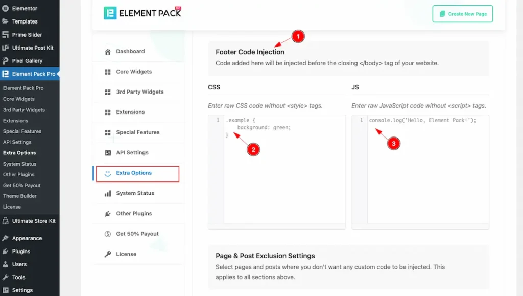 extra options footer - BdThemes