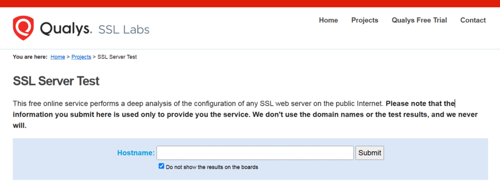 Verify the Status of Your SSL Certificate with Qualys SSL Labs