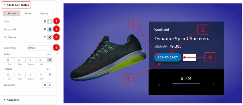 Add to Cart Button Section