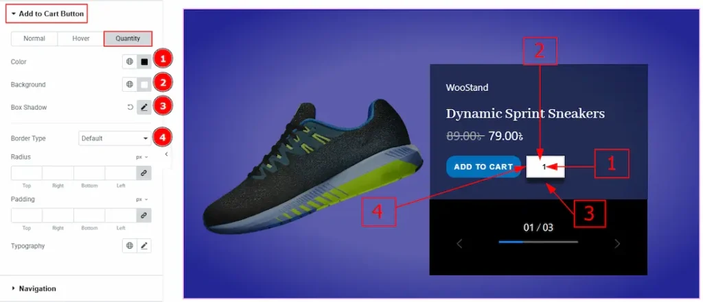 Add to cart Quantity 01 1 - BdThemes