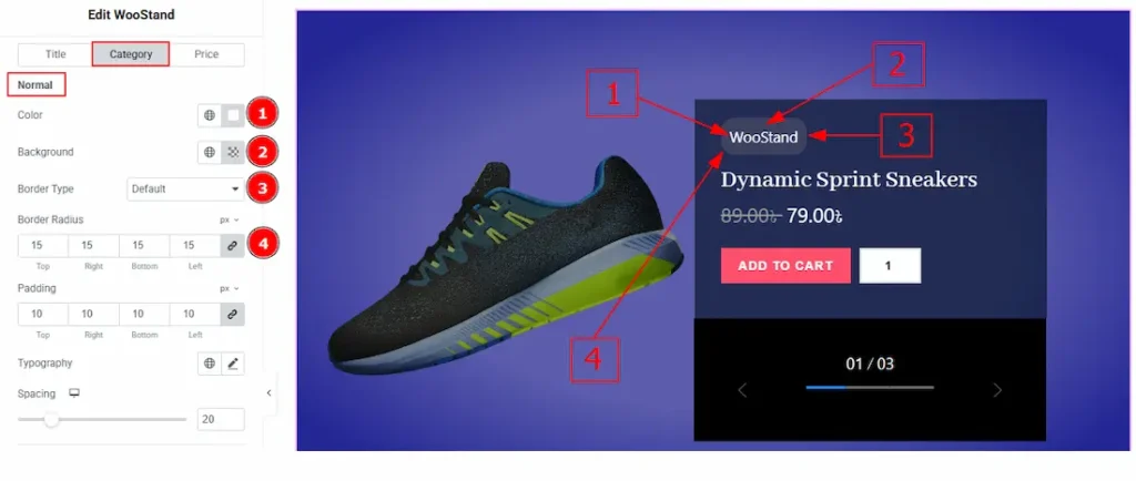 Category Tab
