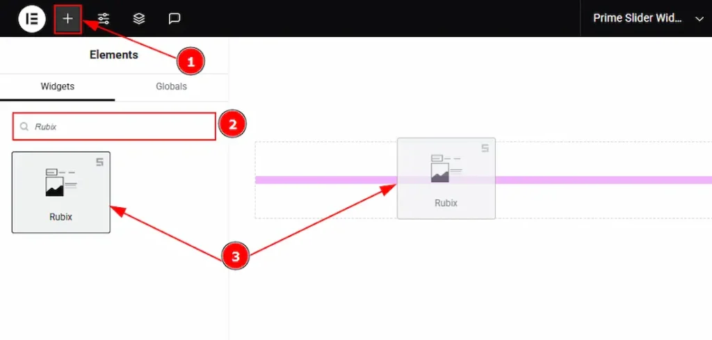 Inserting The Rubix Slider