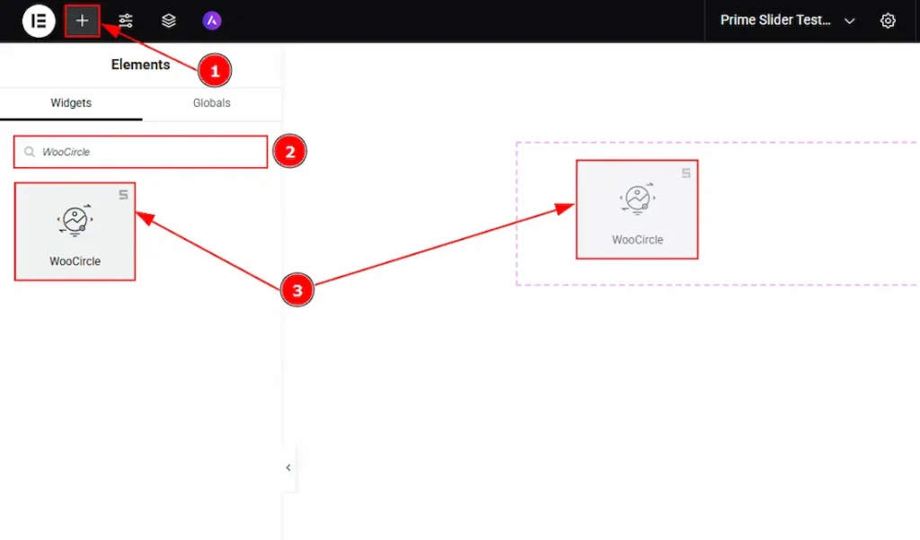Inserting The WooCircle Slider