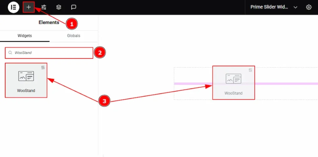 Inserting The WooStand Slider