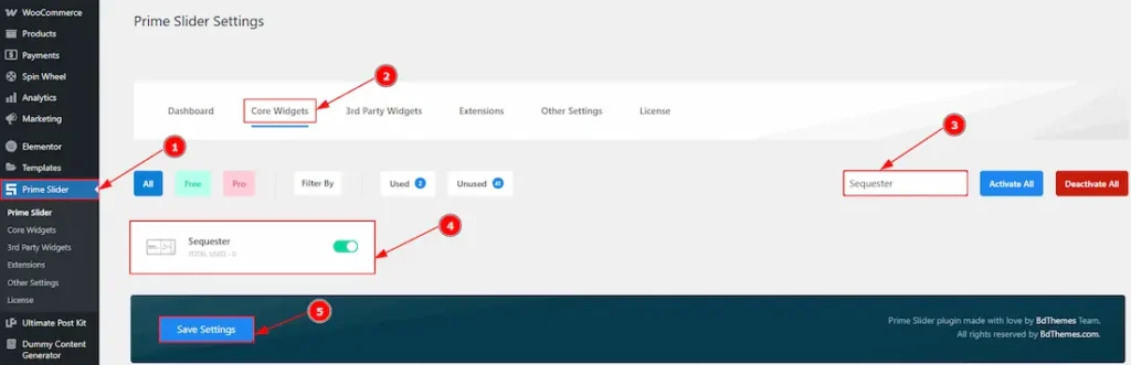 Enable The Sequester Slider