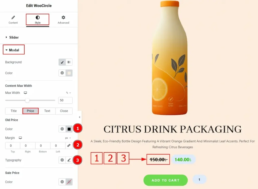 Price Tab