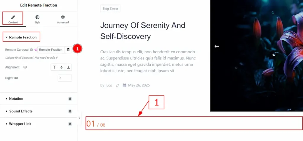 Set CSS ID for the Widget
