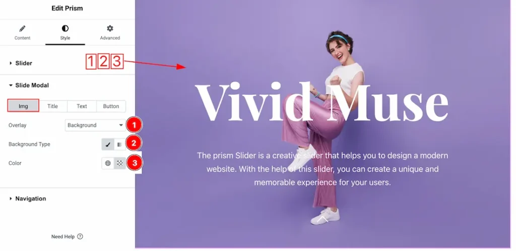 Slide Modal Section