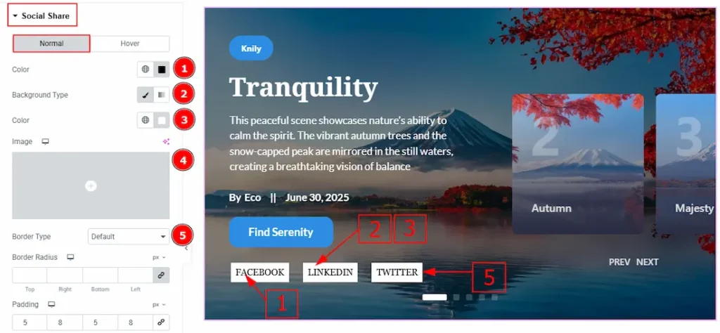 Social Share Section