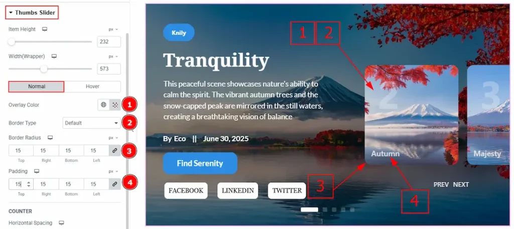 Thumbs Slider Normal - BdThemes