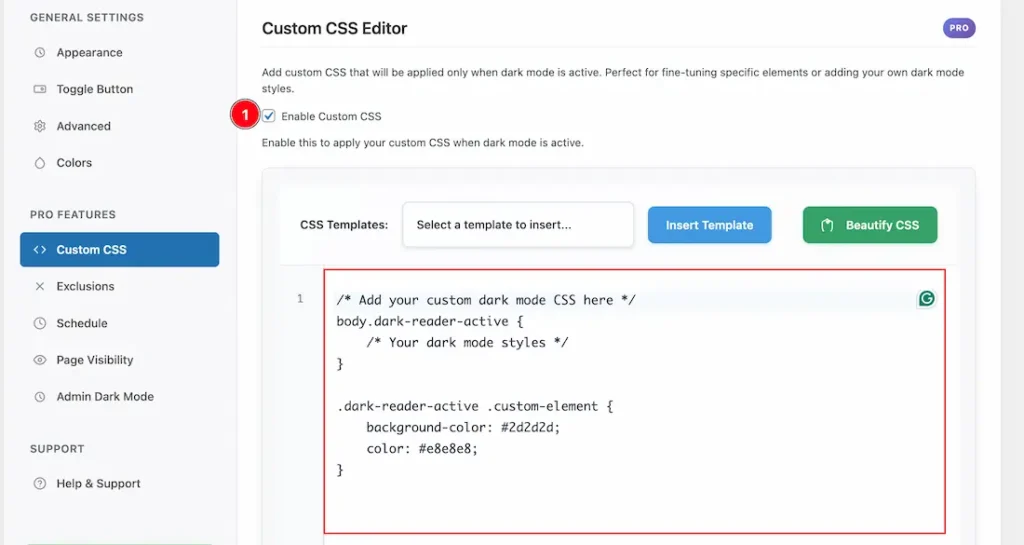 Custom CSS Tab Section