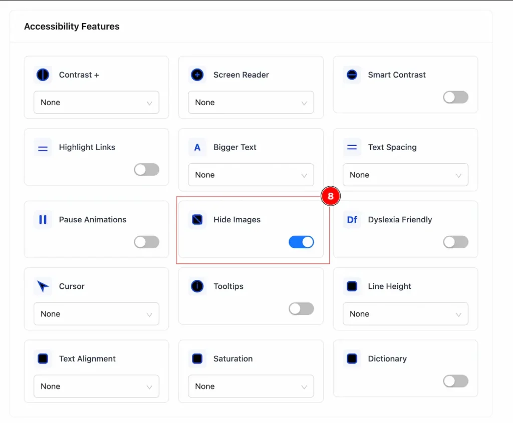 Hide Images 1 - BdThemes