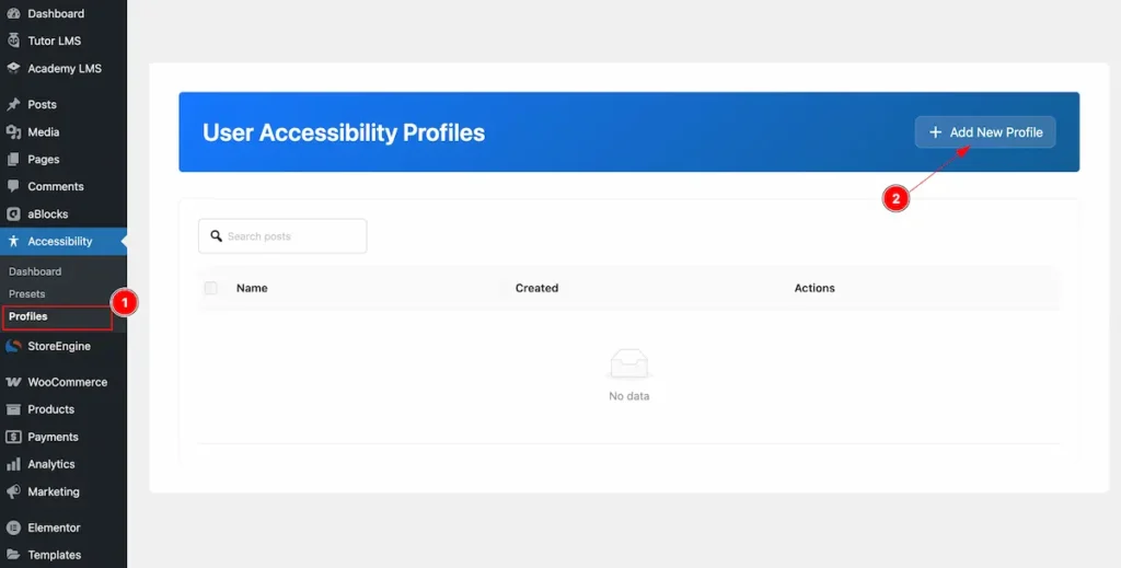 Profiles Add New - BdThemes