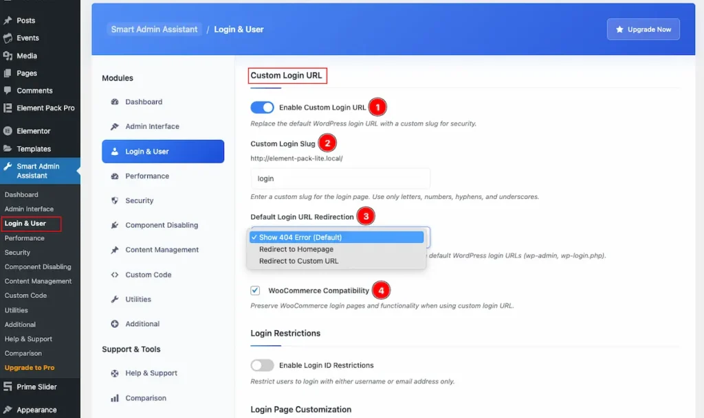 Custom login url 1 - BdThemes