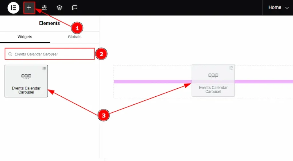 Inserting The Events Calendar Carousel