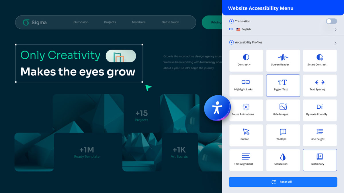 Sigmally-wordpress accessibility plugin