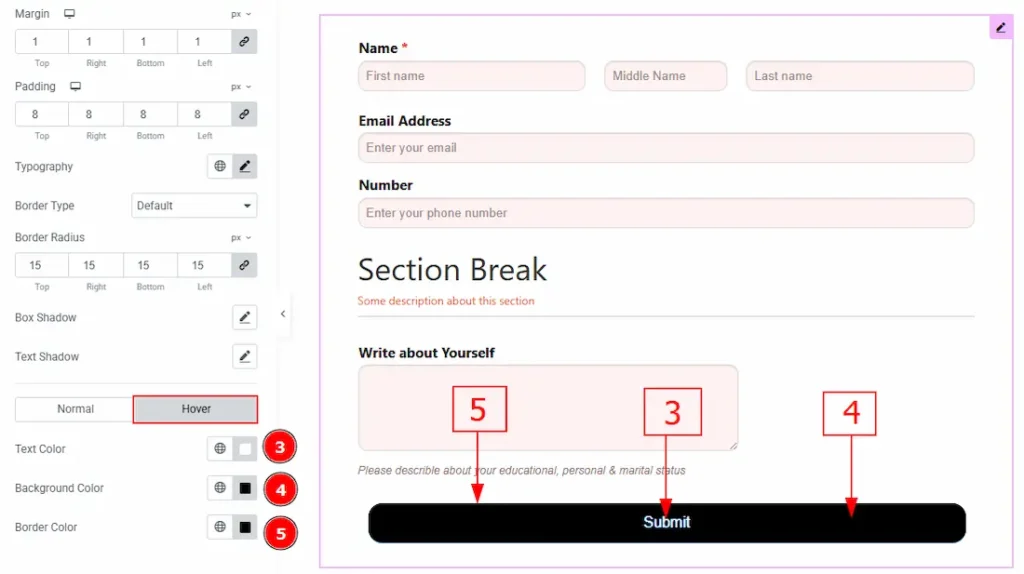 Submit Button Hover 3 - BdThemes