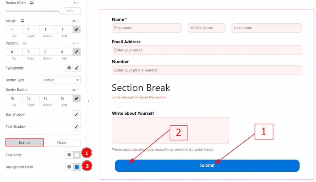 Submit Button Normal - BdThemes