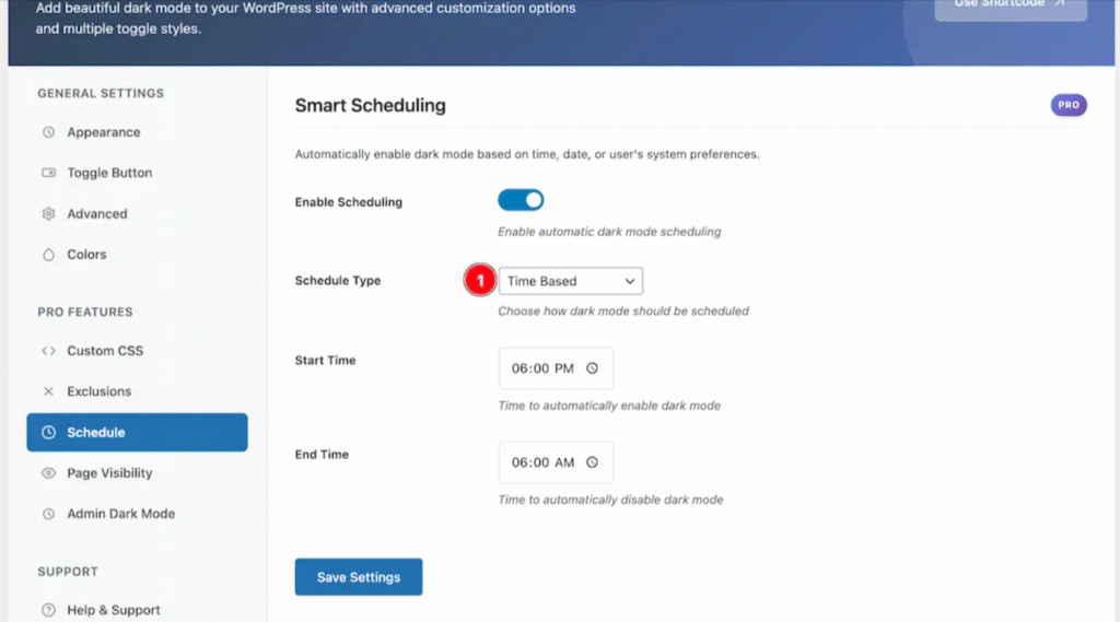 Schedule Automatic Dark Mode Activation Based on Time or Conditions