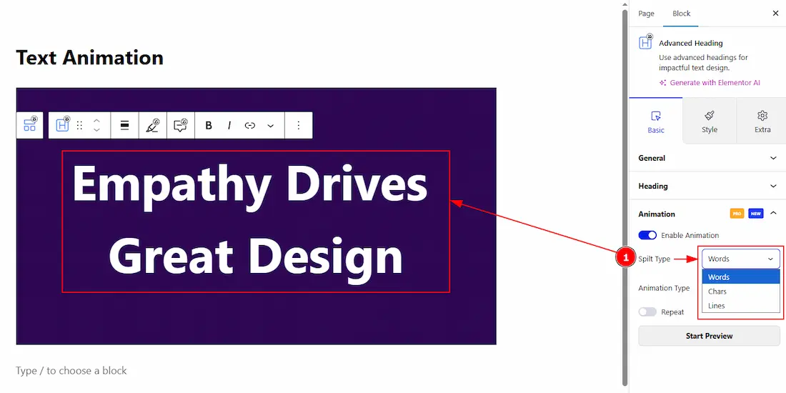 Letās Explore the Text Animation Extension