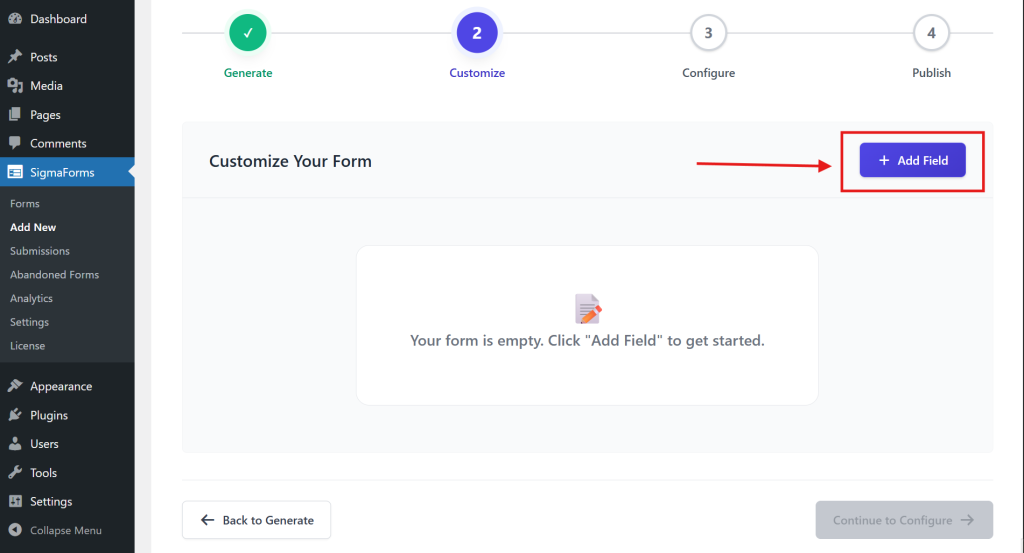 Add a Field and Customize Your Form