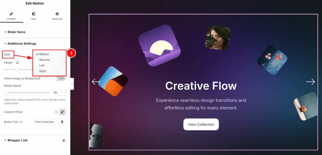 Additional Settings Section
