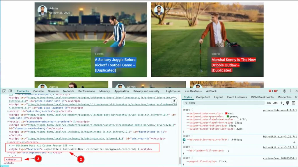 CSS Inject 4 - BdThemes