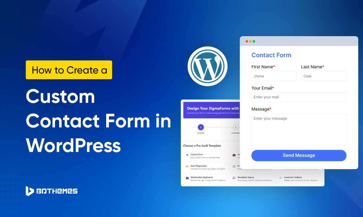How to Create a Custom Contact Form in WordPress