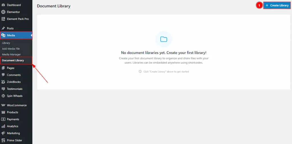 Document Library Section