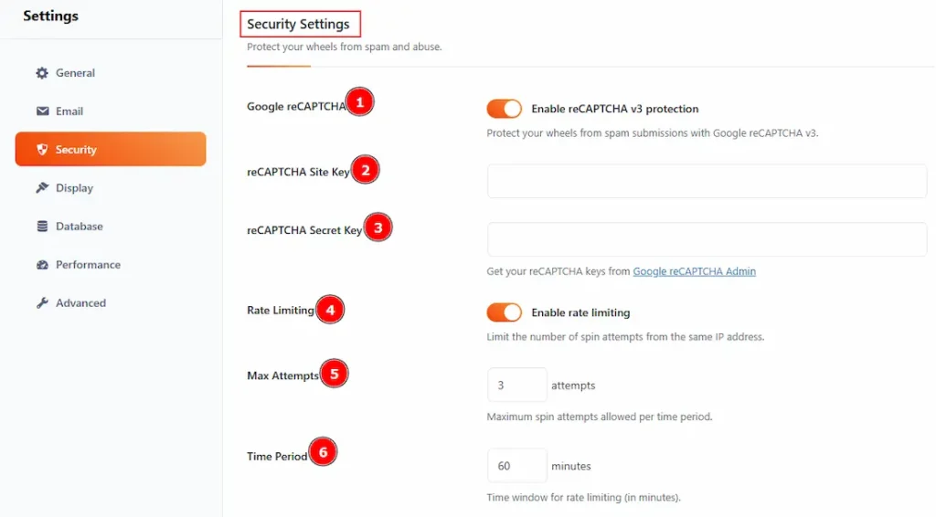 Security Tab